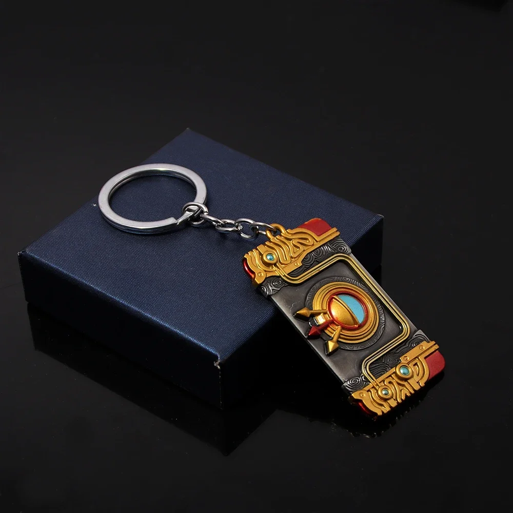 Tears of the Kingdom Purah Pad Keychain Zeldas Master Sword Link Hero Hylian Shield Pendant Keyring For Fans Collect Jewelry