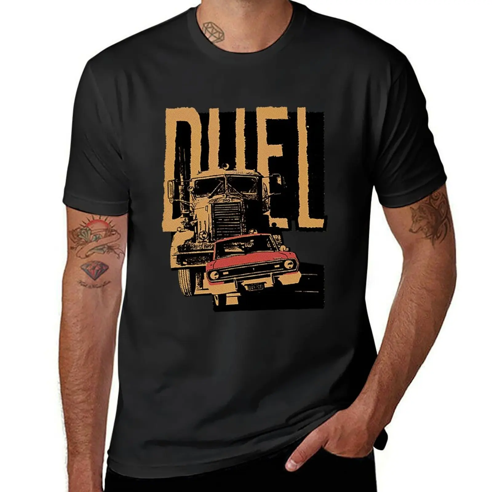 

Duel T-Shirt topping designer shirts clothes plus size men clothing