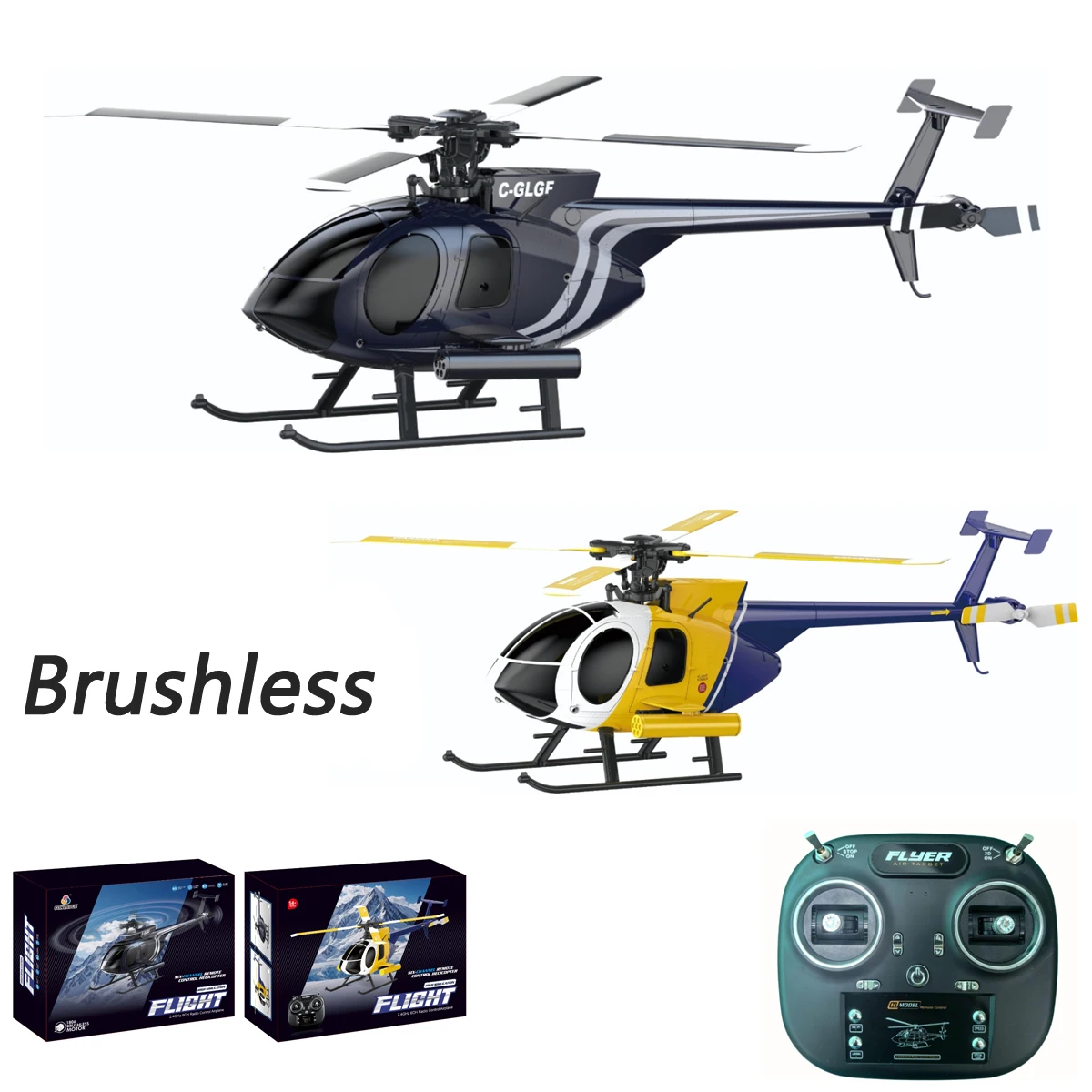 

K300 2.4G RC Helicopter Scale Plane Bird Model Brushless 6-Axis Gyro Optical Flow Positioning 6CH 360º Roll for beginners Gifts