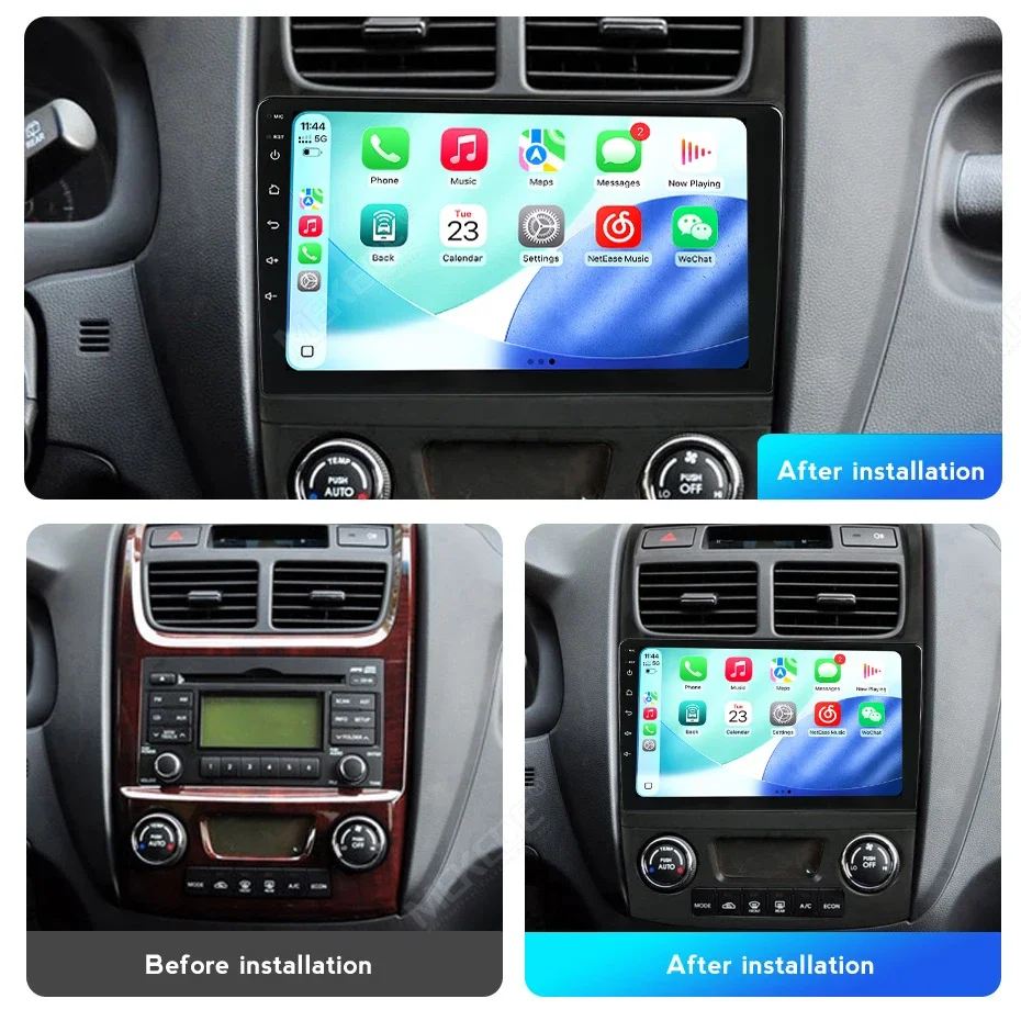 Linux System IPS Screen 9 Inch Car Radio for Kia Sportage 2 2007 - 2012 CarPlay Android Auto Multimedia Player GPS Autoradio BT