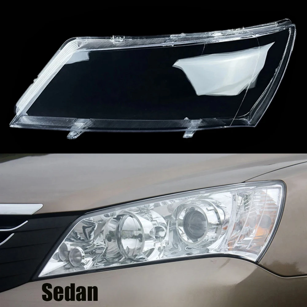 For Geely Emgrand EC7 Sedan Car Front Headlight Lens Cover Transparent Lampshade Glass Lampcover Caps Headlamp Shell 2009~2013