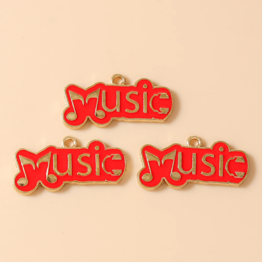 Leslie 10 Stück Emaille-Anhänger mit Motiven von Musik, Radio, Grammophon und Kassetten für die Schmuckherstellung, Anhänger, Halsketten, Ohrringe, DIY-Handarbeiten – Detail 36