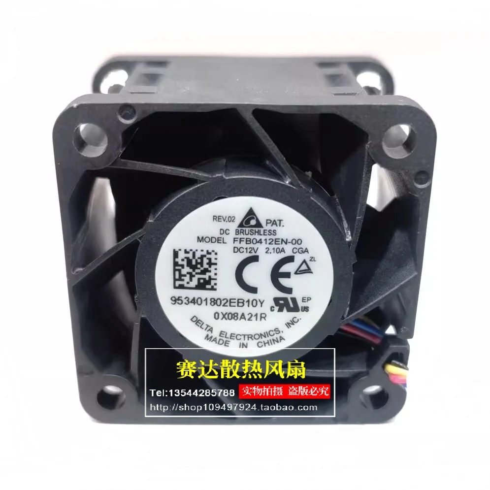 

NEW DELTA FFB0412EN-00 4028 12V 2.10A 4 lines Wire server Power Supply Cooling Fan 40*40*28mm