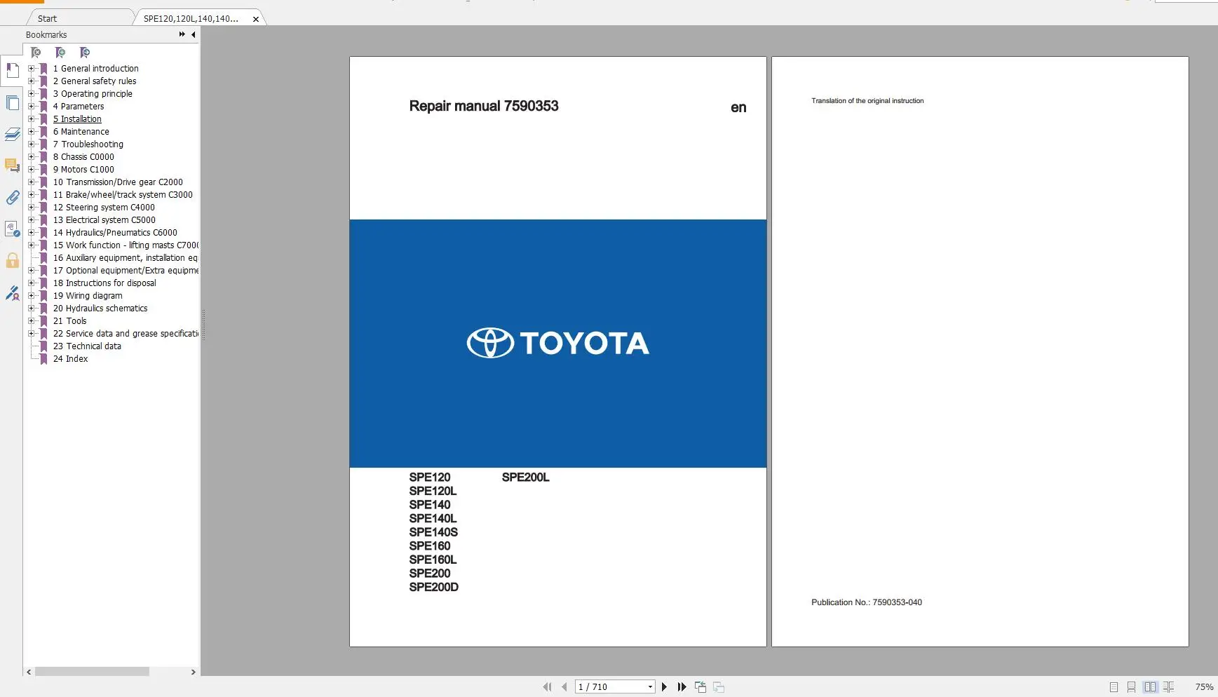 

BT and For Toyota Forklift Service & Parts Manual Full Collection 2022 DVD 15.78GB PDF