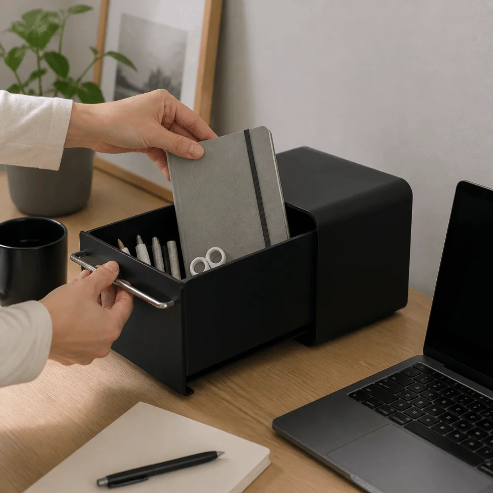 Closed Design Dust-proof Cosmetic Storage Box Large Capacity Drawer Design Drawer Type Desktop Organizer Multi-layer Structure