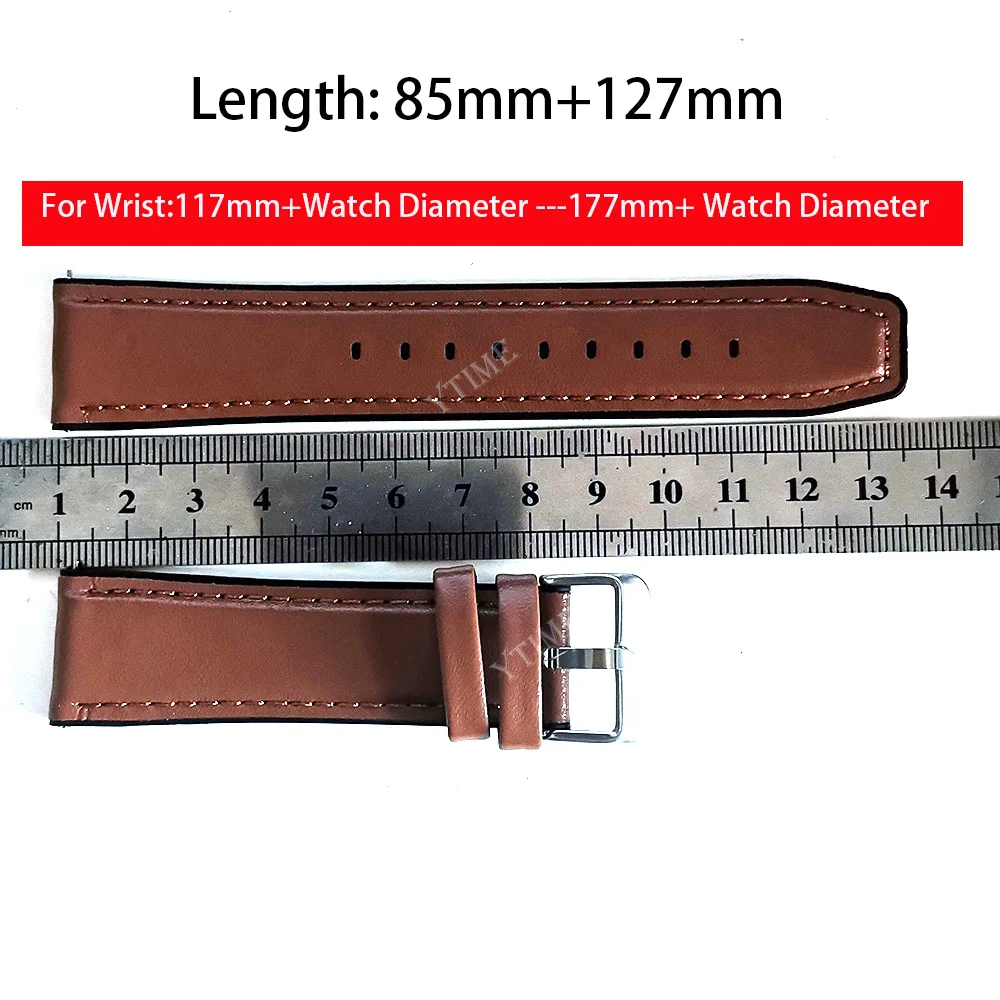 22mm Silicone+Leather Band for Fossil Gen 6 5 44mm Men\'s Sports Watchband Strap GEN5 LTE 45mm/Carlyle/Garrett/Julianna Bracelet