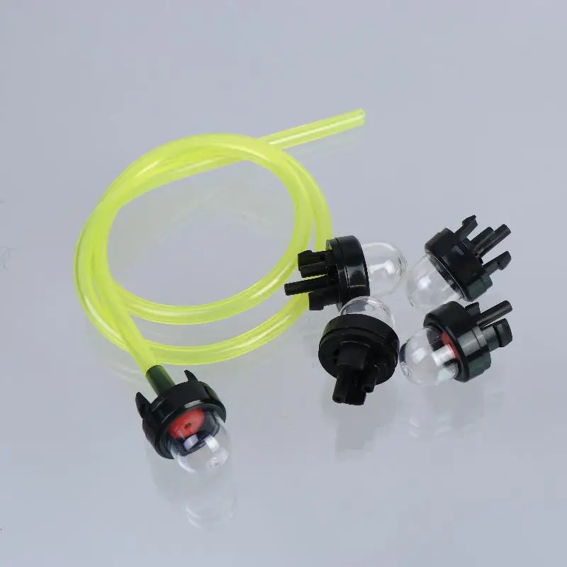 

1Set Petrol Snap-in Primer Bulb Fuel Pump With Fuel Line For Chainsaw Blower Trimmer Carburetor Replacement