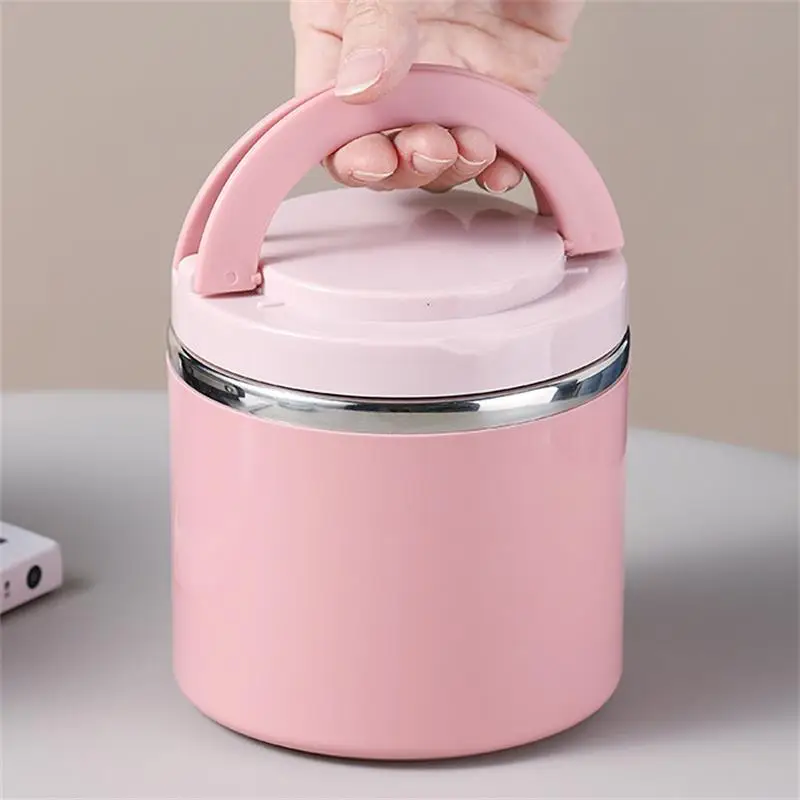 Soup Thermos Food Jar Insulated Lunch Container Bento Box for Cold Hot Food Food Flask Stainless Steel Lunch Box With Handle - view 5