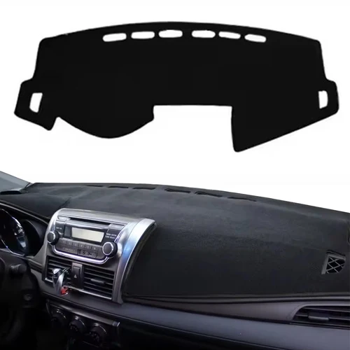 Alfombrilla para salpicadero de coche para Toyota Vios XP150 Yaris Sedan 2014 2015 2016 2017 2018 2019, alfombra protectora parasol, alfombrilla para salpicadero