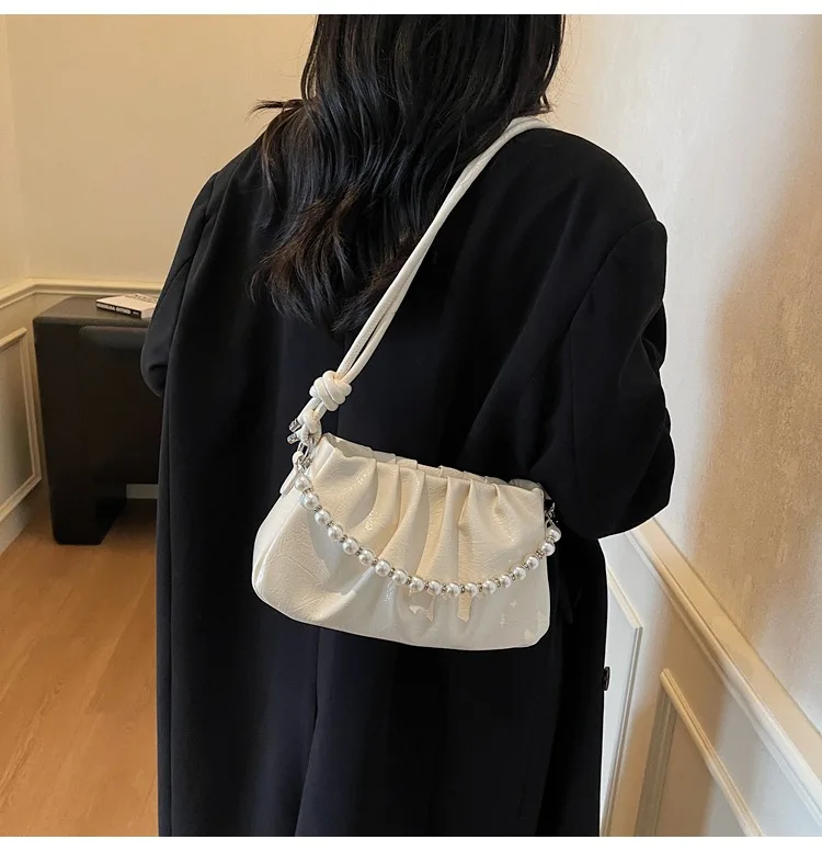 Autumn Winter Wrinkle Effect Crossbody Bag 2025, Women's Soft Leather Shoulder Bag, Chic Underarm Purse for Daily Use​