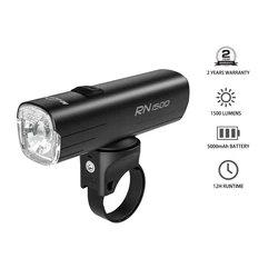 Bike Light RN 1500, IPX7,5000mAh Battery Type-C Reverse Charging, Powerful Bike Headlight And SEEMEE 300 Bike Taillight Road