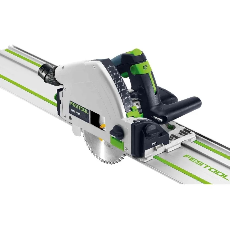Plunge Cut Track Saw, Ts 55 Feq F Plus, With 55 Inch Guide Rail, Precision Cutting System