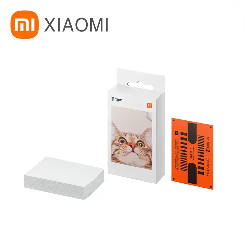 Original Xiaomi ZINK Pocket Printer Paper Self-adhesive Photo Print Sheets 10pcs 50pcs Xiaomi mijia 3inch Mini Printer Papers