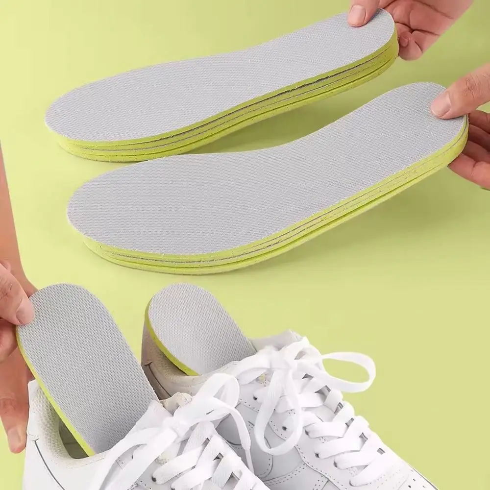 1Pair Shock Absorption Shoe Insoles Breathable Vigorously Soft Men Women Shoe Sole Comfort Deodorant Walking Insoles For Feet