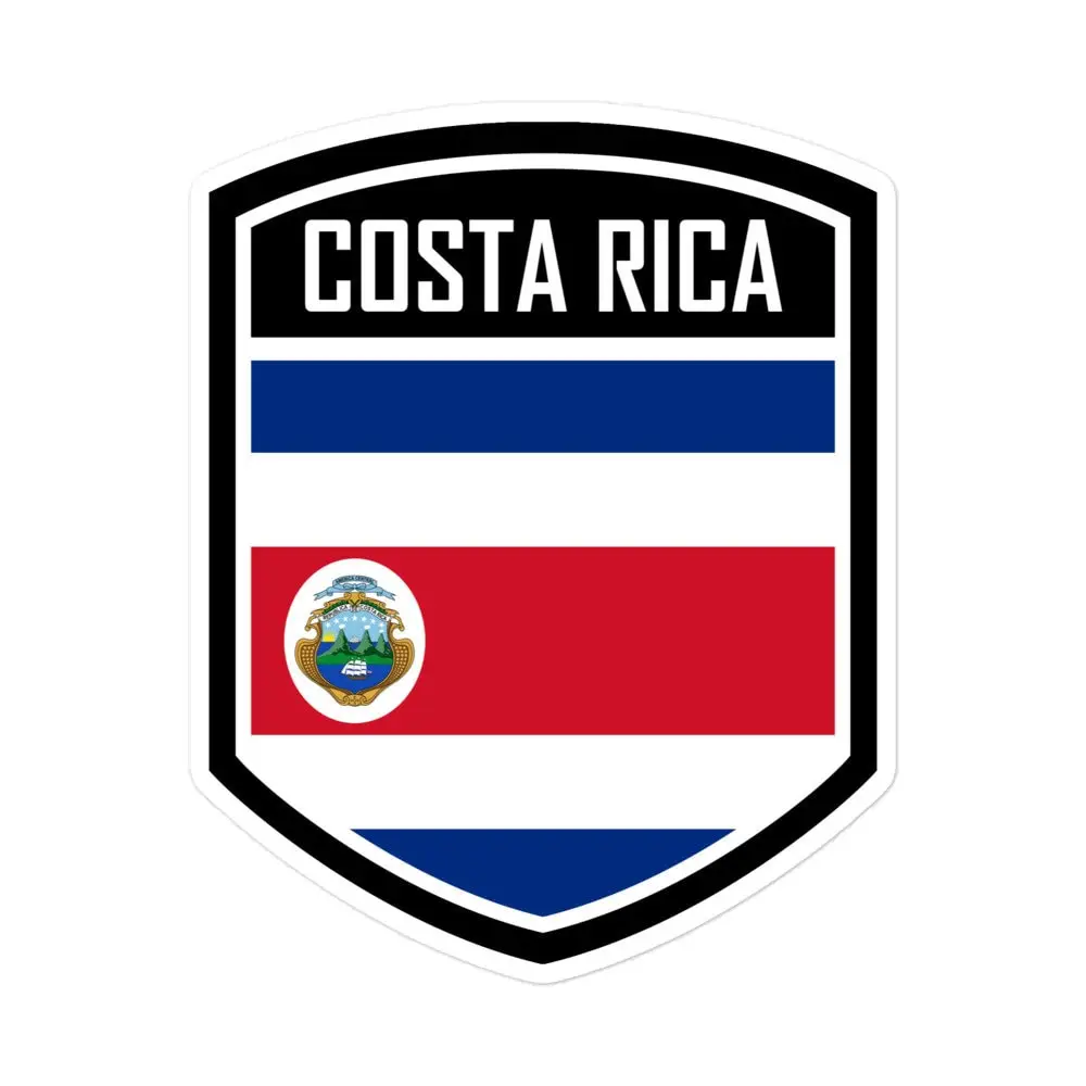 Costa Rica Flag Emblem Car Sticker Waterproof Vinyl Decal For Motorcycle Body And Car Bumper Vehicle Exterior Decoration