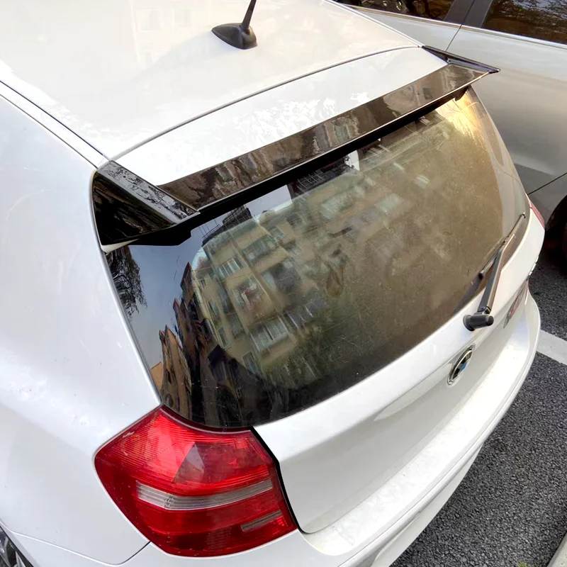 Für BMW 1er Serie E87 E81 F20 F21 116i 120i 118i M135i Spoiler 2005 bis 2019 Hochwertiger Carbon-Faser-Farbiger ABS Dachspoiler – Detail 11