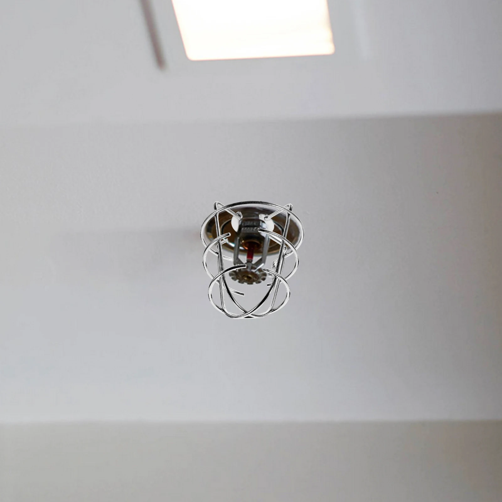 

2pcs Fire Sprinkler Protective Cover Horizontal Steel Wire Holders Durable Reliable Gardening Supplies