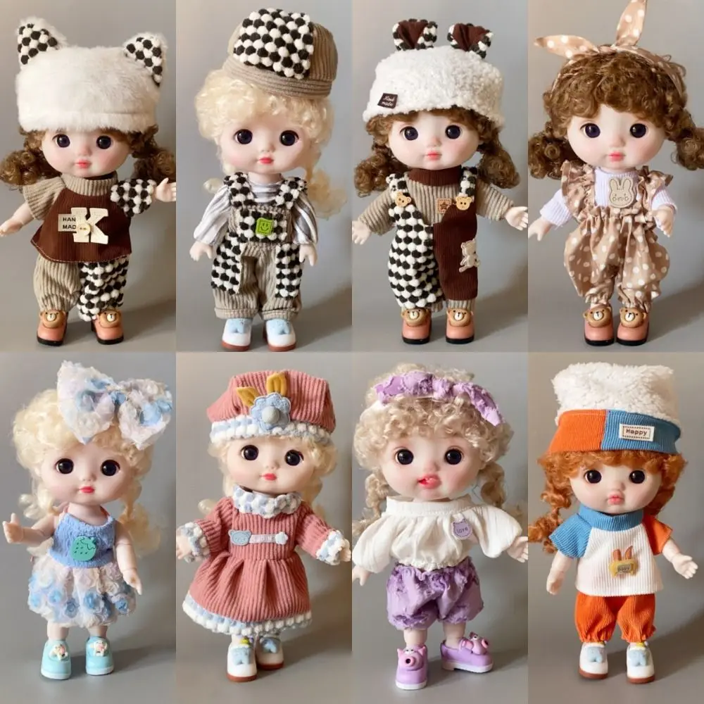 Multiple Styles 1/6 BJD 23cm Doll 1/6 BJD Skirt Handmade DIY Doll'S Overall Replace Doll Wear Cotton Doll