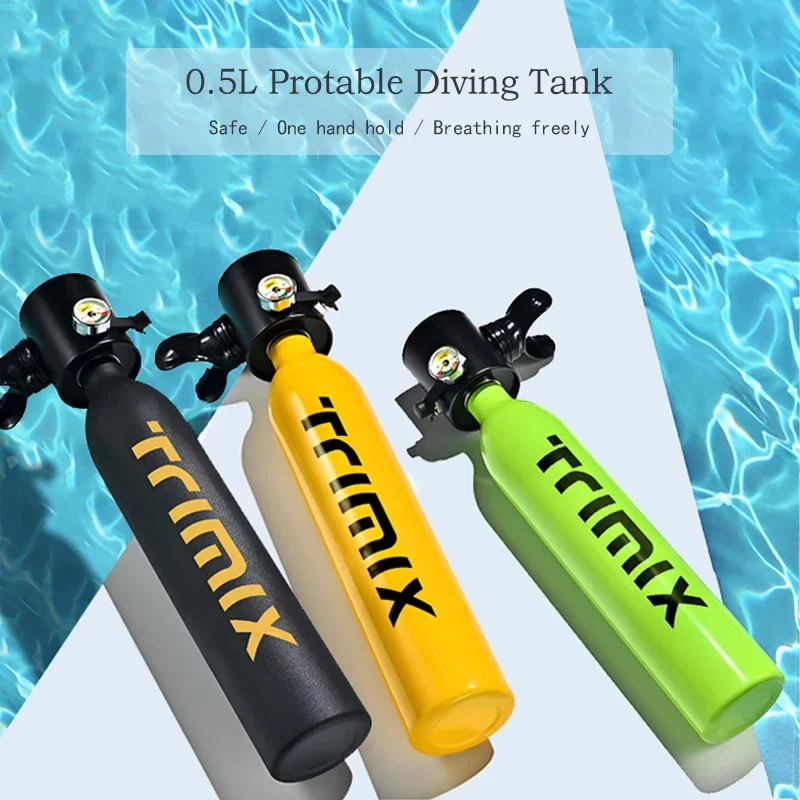 Trimix Mini Diving  Air Scuba Tank Cylinder Bottle Equipment High Pressure Scuba Tank Compresor Car Version 90mm