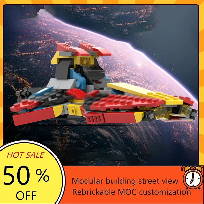 

159PCS Popular Space War Movie Model MOC Building Bricks Spaceship Modular Technology Gifts Holiday Assemble Children Toy Suit