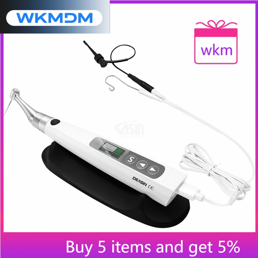 

2 in 1 den tal Wireless Endo Motor Built in Apex Locator Root Canal Treatment Reciprocating 360 Adjustable Handpiece den tal Too