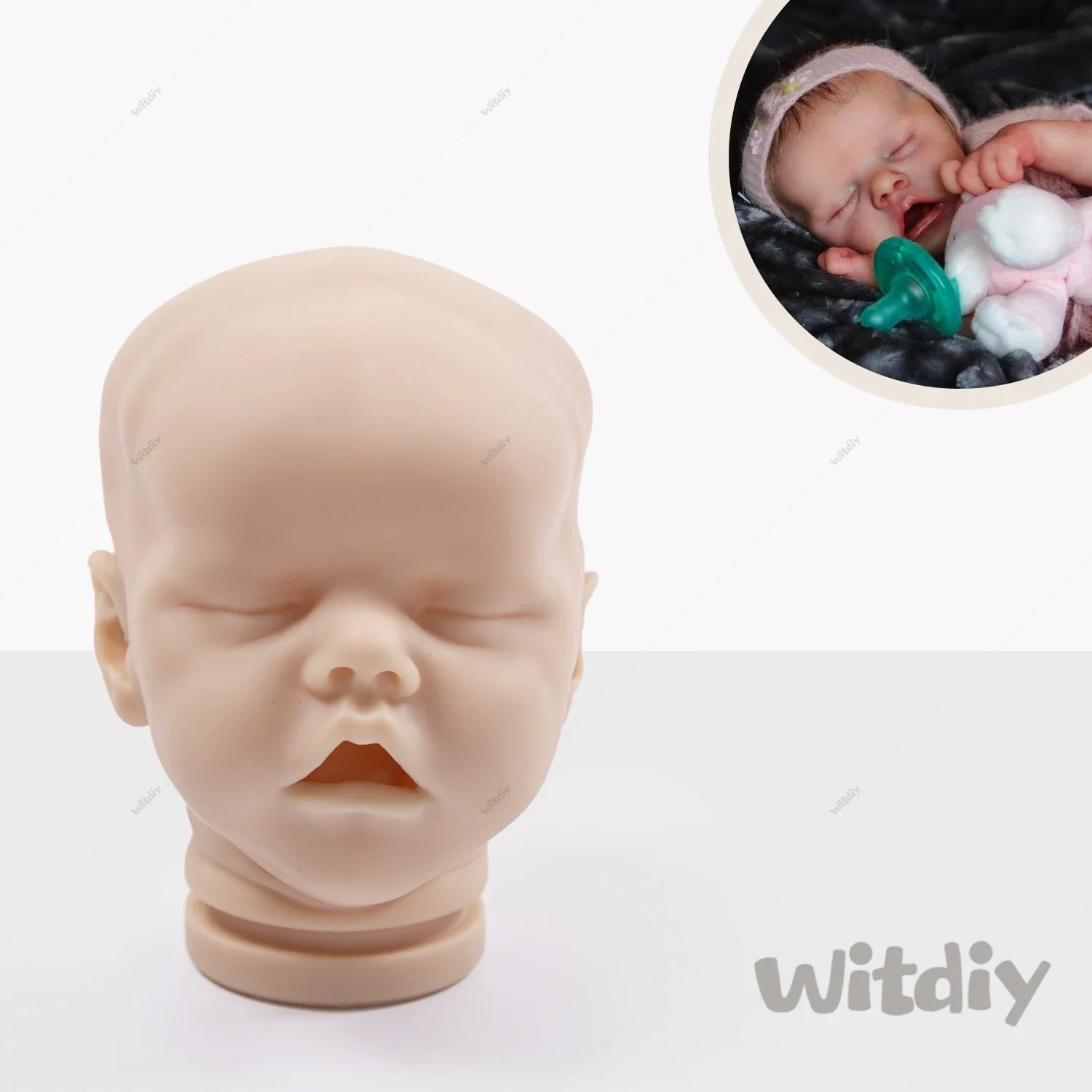 Twin-AB 46 سنتيمتر/18.11 بوصة جديد الفينيل فارغة تولد من جديد دمية طفل غير مصبوغ عدة/إعطاء 2 هدايا