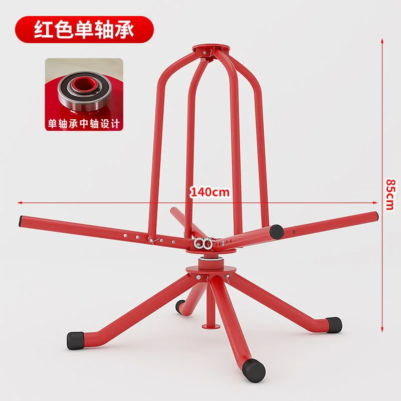 Floor heating pipe retractor coil geothermal plate floor heating pipe rack damping double bearing pe pipe laying artifact