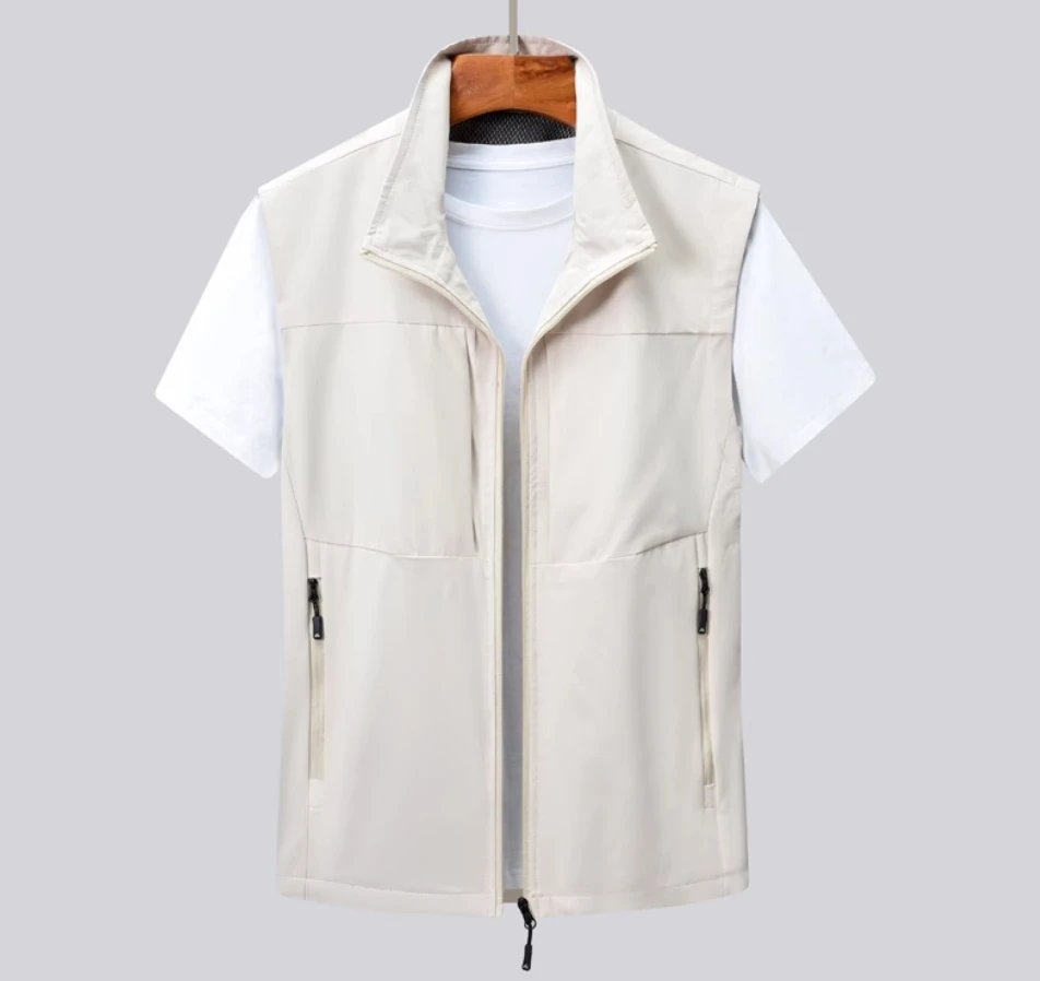 Sports outdoor wear clip men vintage waistcoat autumn winter large size vest fashion brand all-in-one multi-pocket vest coat