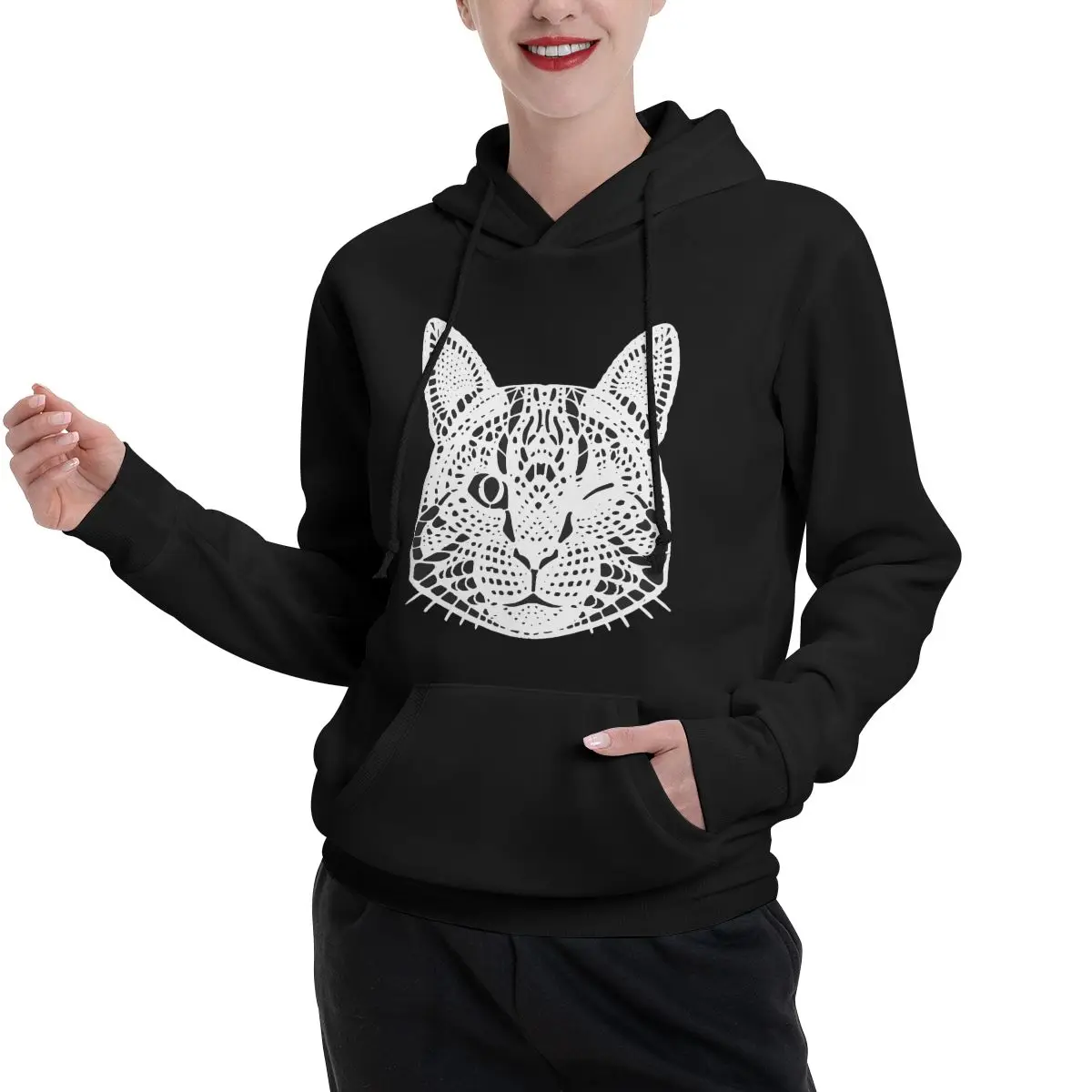 

Толстовки для пар Baby Lasagna Cat для мужчин и женщин, повседневный пуловер, модный свитшот с длинными рукавами и капюшоном, осень-зима