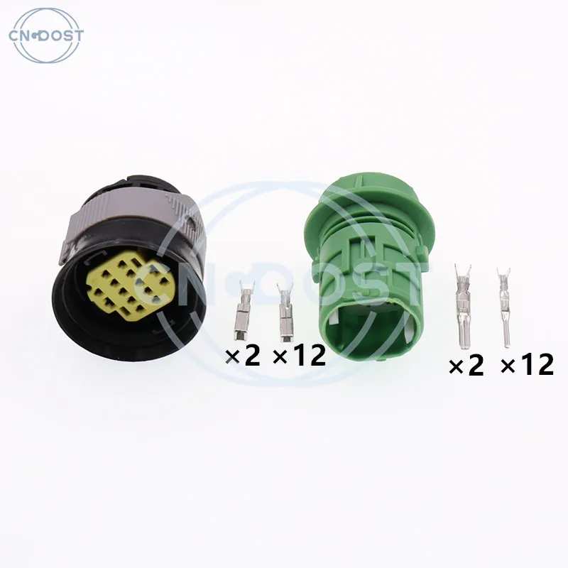 1 Set 14 Pin DTBMHPE14BKSV DTBFHPE14BKSV Car Headlight Connector 10847366 AC Assembly Auto Lamp Plug Light Socket