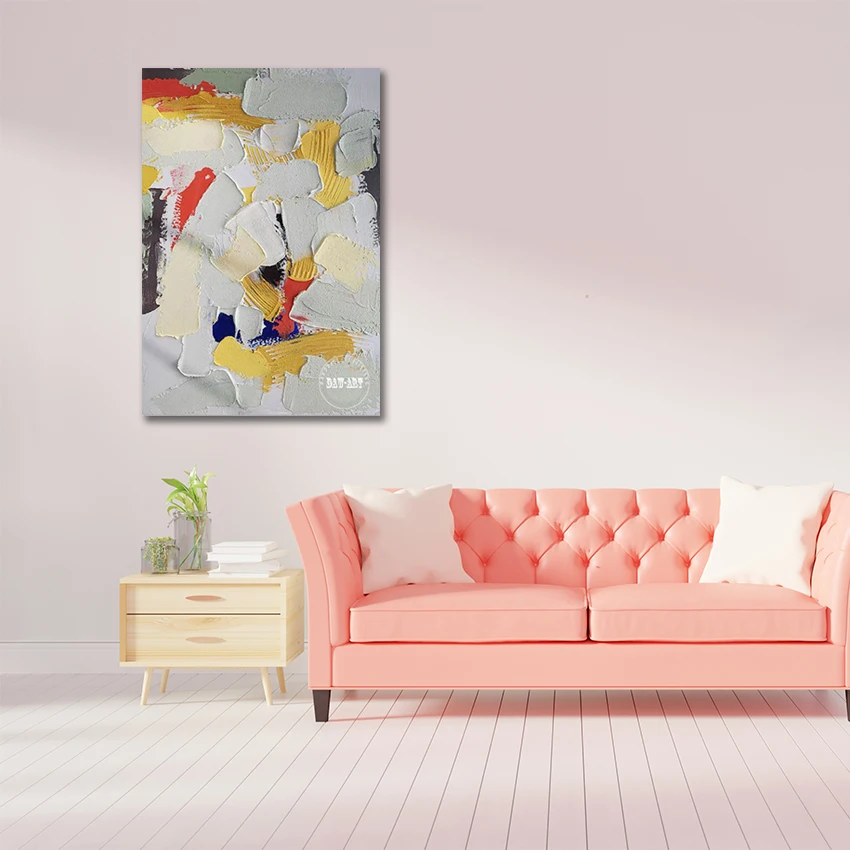 

Contemporary Thick Textured Abstract Paintings, Art Picture, Canvas Decoration Wall, Acrylic Painted New Arrival, Large Size