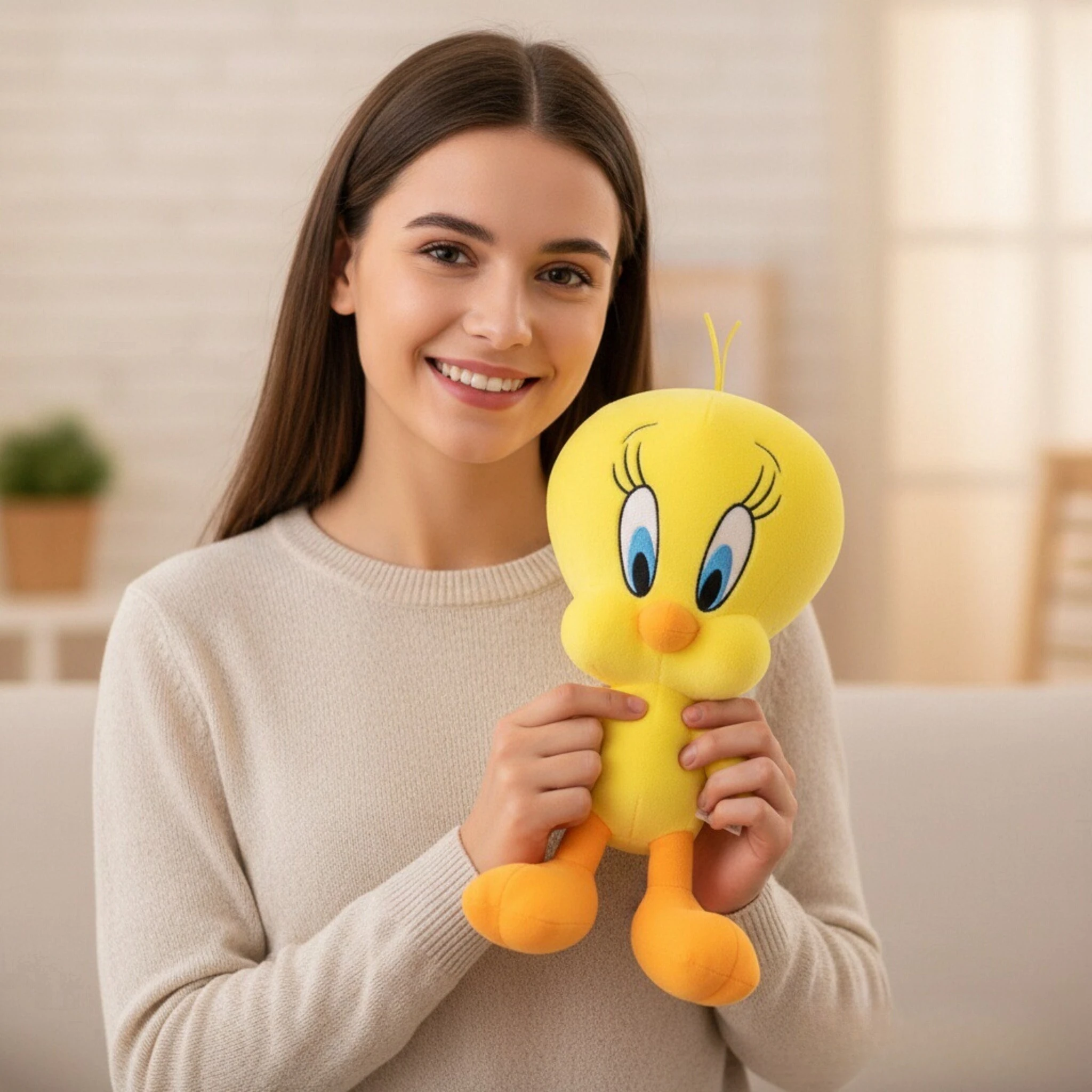 

Looney Tunes Bugs Bunny Plush Toy Classic Design 20cm Soft Stuffed Toy Q Series Lola Bunny Daffy Cartoon Peluche