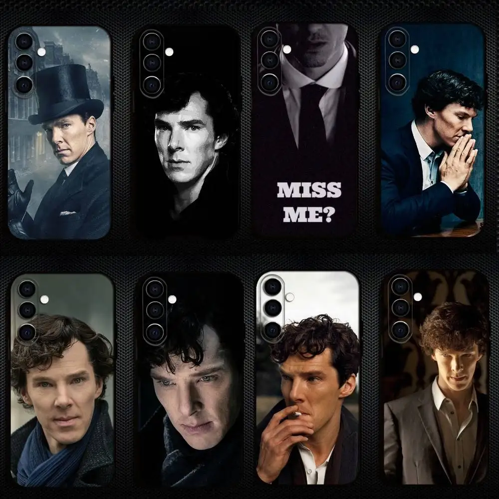 

221b S-Sherlock-Holmeses Phone Case For Samsung Galaxy A73,A72,A71,A70,A53,A52,A51,Others Soft Black Shell