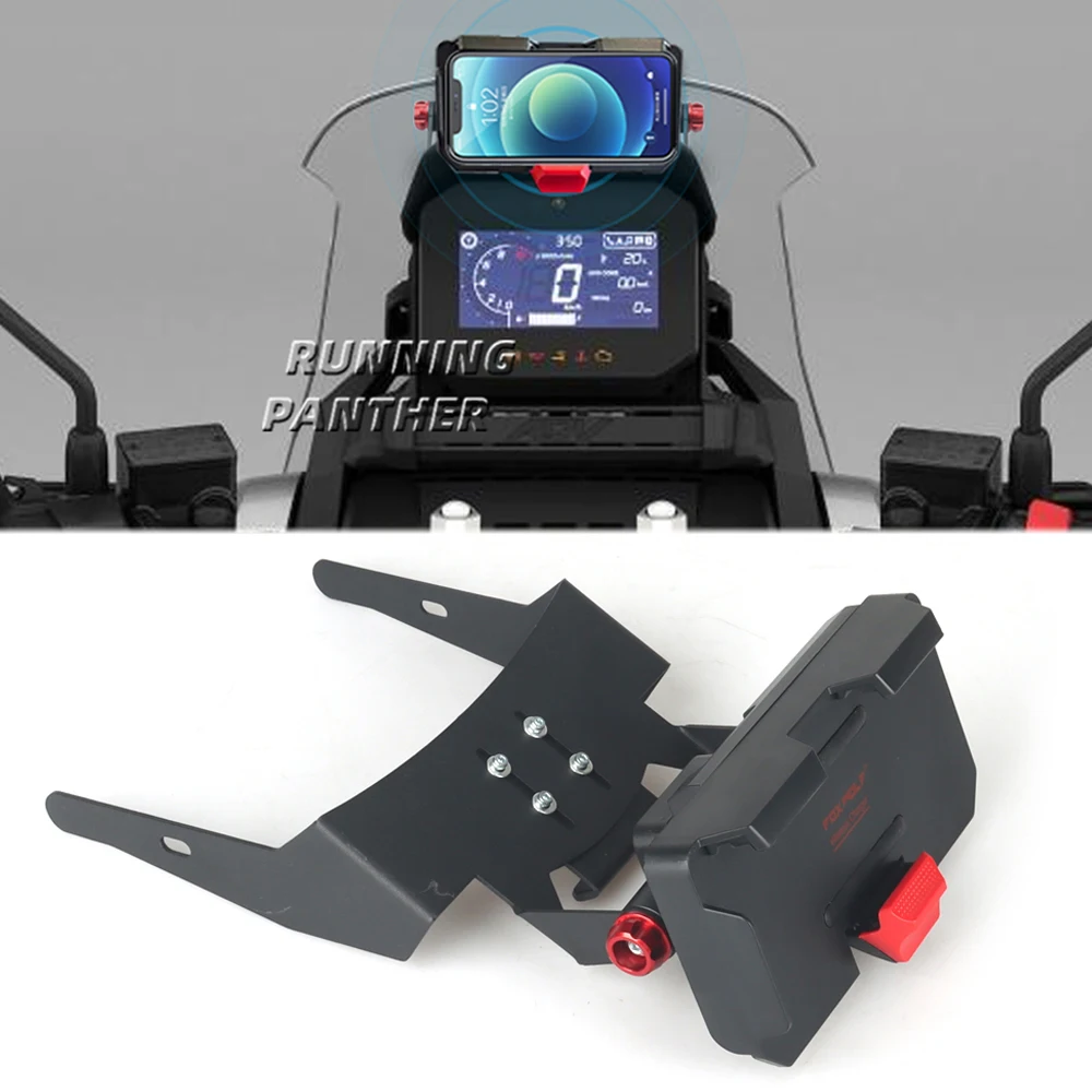 

Motorcycle 22mm GPS Phone Holder USB Wireless Charger Navigation Bracket Support Mount For Honda ADV350 ADV 350 2021 2022 2023