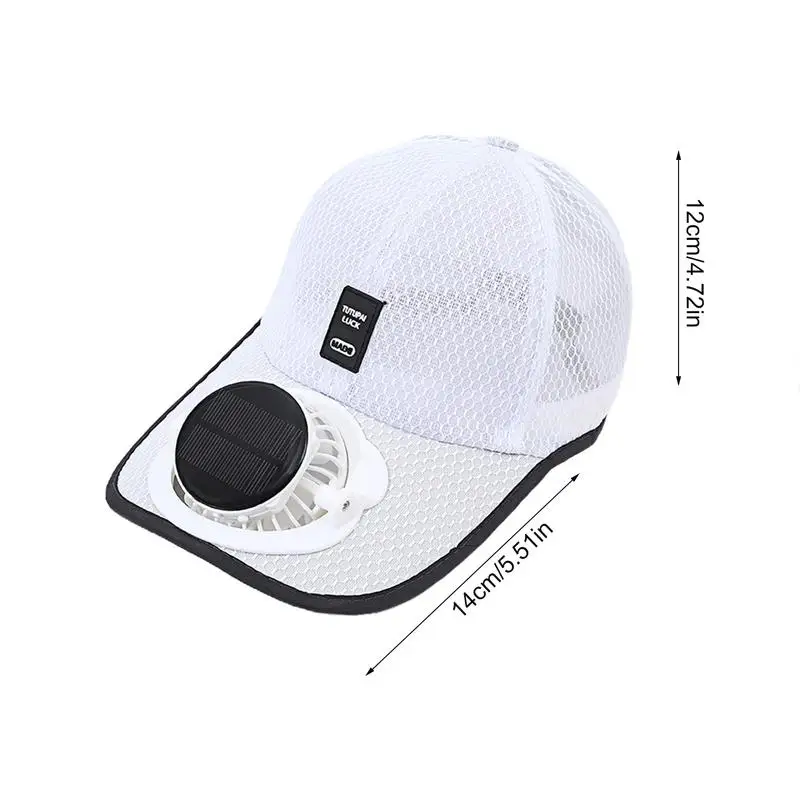 Summer Fan Baseball Hat Women Men Camping Hiking Novelty Quick-drying Solar Sport Caps Sun Visor Travel Hat