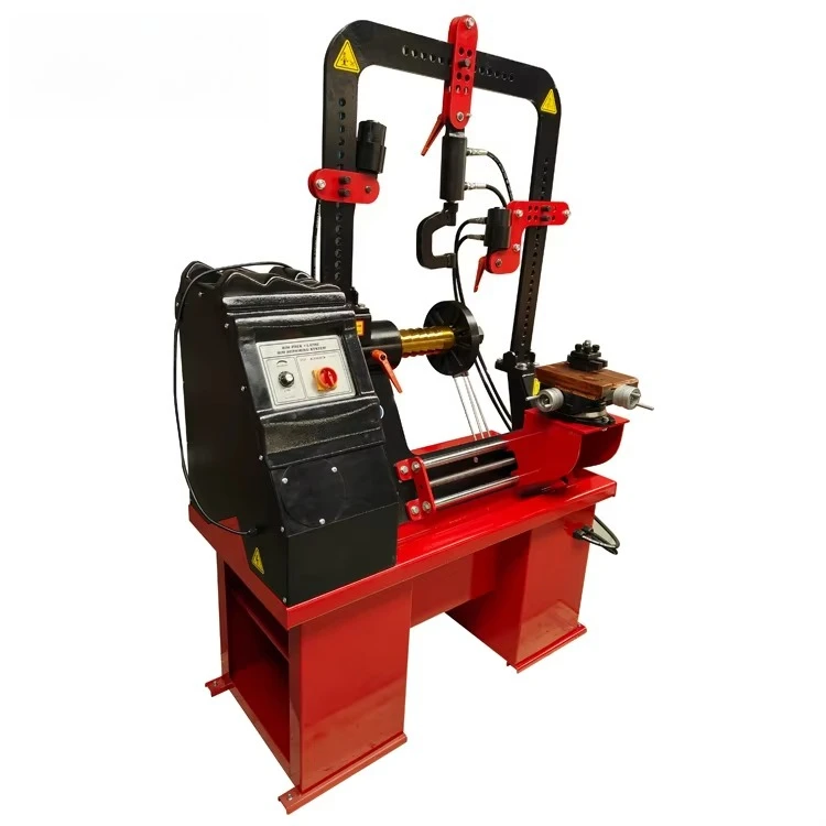 Rim Repair Machine Rim Straightening Machine with 3 Jacks Full Teeth  Alloy Wheel Straightening Machine  AA-RSM595-F3