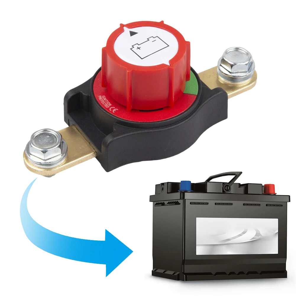 

On/Off 300A Top Post Battery Switch 12-48V Battery Cut Off Switch Marine Battery Switch for Car Truck Boat RV