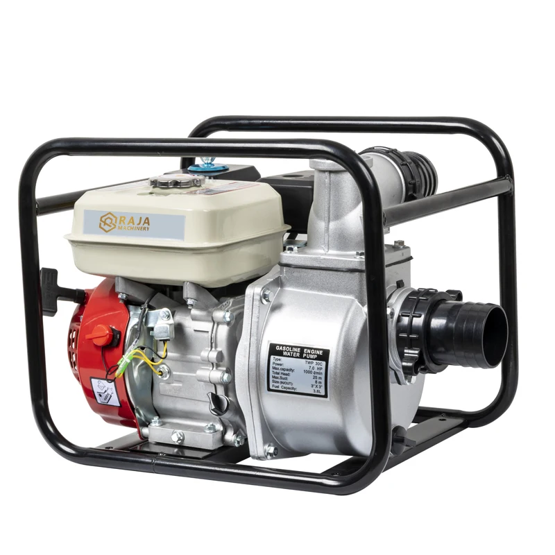 Gasoline pump unit large flow power fish pond irrigation pump 2 3 4 6 inch high pressure fire pump