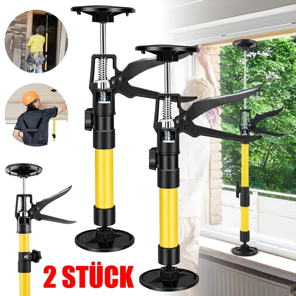2 barres de support réglables en hauteur, conception télescopique de 30 à 59 cm, forte capacité de charge, barres de support multi-usages pour la maison, l'atelier et le studio