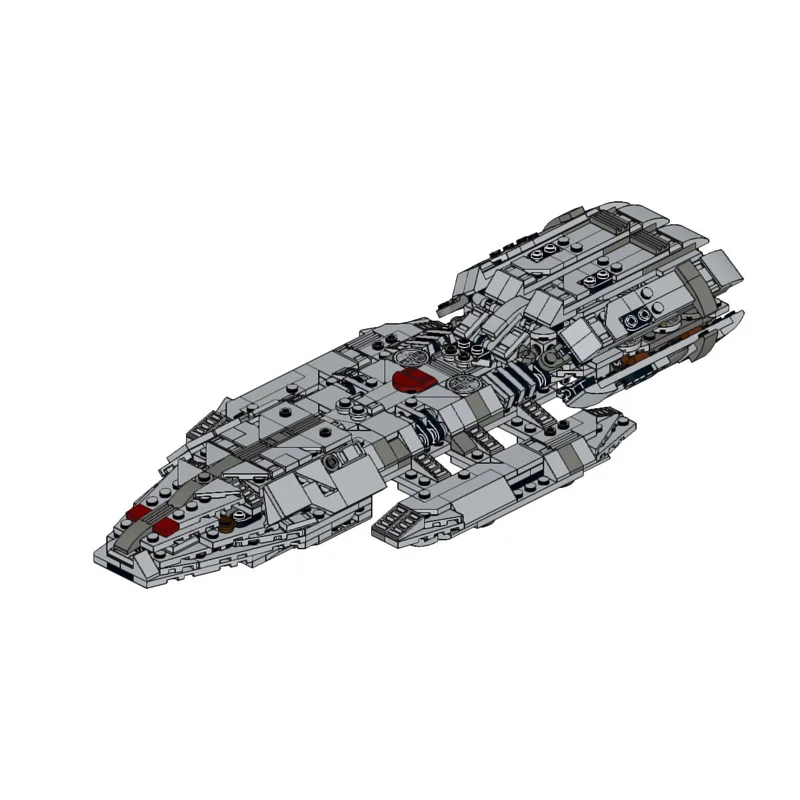 Nuevo 727 Uds MOC 2004 Battlestar Pegasus Kit de bloques de construcción a escala media 75375 nave espacial MOD DIY ladrillos modelo juguetes niños adultos regalo