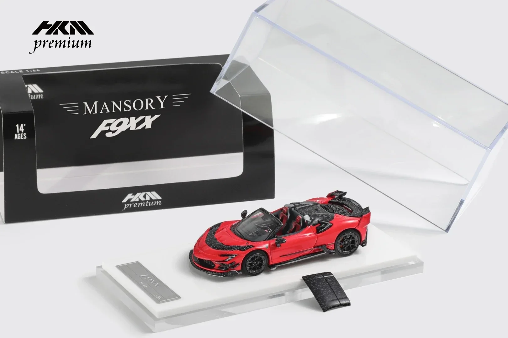 HKM Premium 1:64 Mansory modified SF90 F9XX  Diecast Model Car