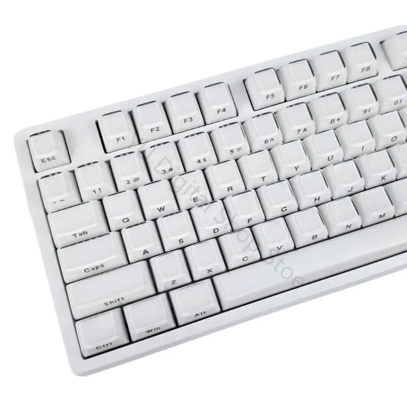 96BA Crystal Jelly OEM-Profil-Tastatur-Tastenkappen-Set mit Frontaufdruck, gemischte Materialkonstruktion und 113-Tasten-Stil – Detail 3