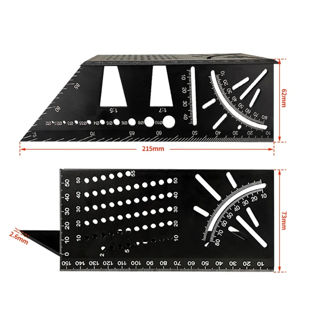 Multi Angle Marking Ruler For Precision Precision Angle Marking Template Efficient Drill Positioning Multifunctional Angle Ruler