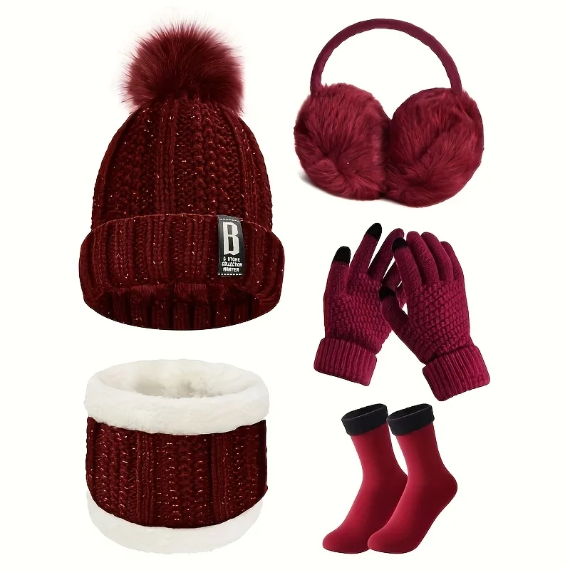 conjunto-de-inverno-para-atividades-ao-ar-livre-com-5-pecas-gorro-termico-protetor-de-pescoco-e-luvas-touch-screen-ideal-para-esqui-ciclismo-e-caminhadas