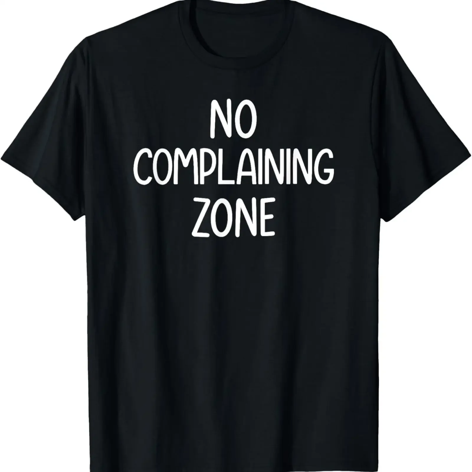 No Complaining Zone Funny Jokes Sarcastic Sayings T Shirt vintage Washed Versatile graphic Top For Everyday Wear