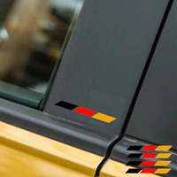 4Pcs Reflective German Flag Sticker Vinyl For Mercedes Benz AMG E S C A B Class GLE GLS CLS GLC CLA GLA GLK GLB W205 W206 W221