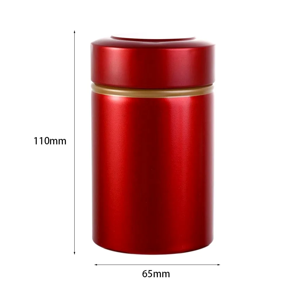 1PC 50ml Metal Airtight Smell Proof Container Aluminum Herb Stash Sealed Can Container Herb Tea Jar Storage Boxes