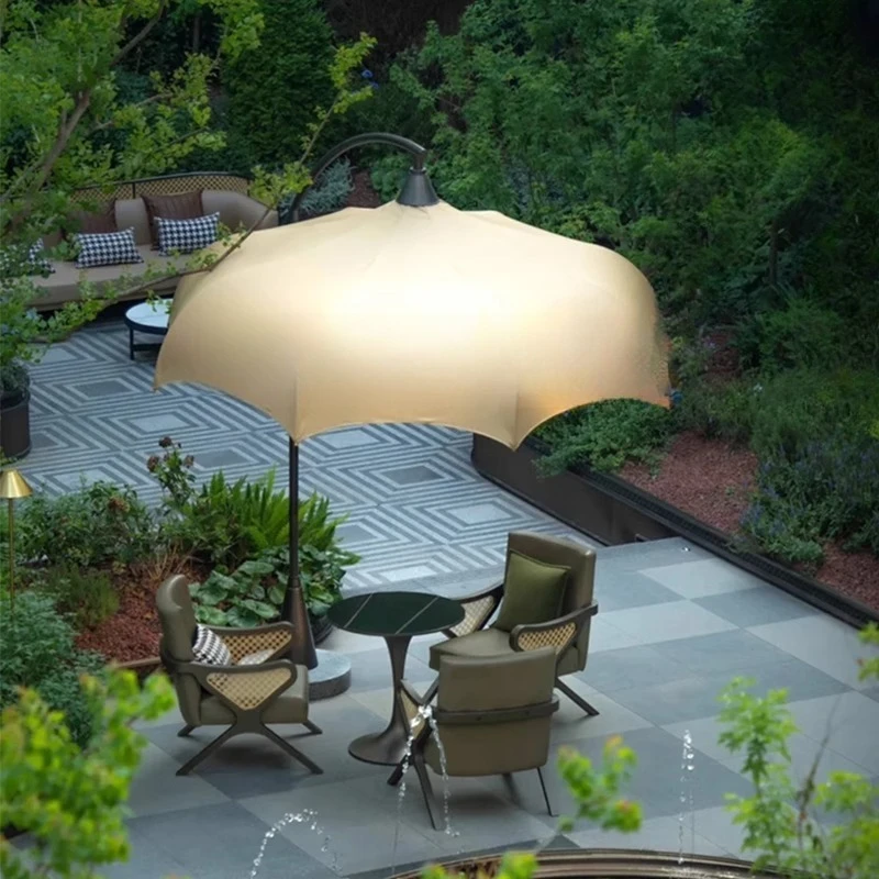 

Big Umbrella Cafe Sales Department Outdoor Parasol Arc Watermelon Roof Restaurant