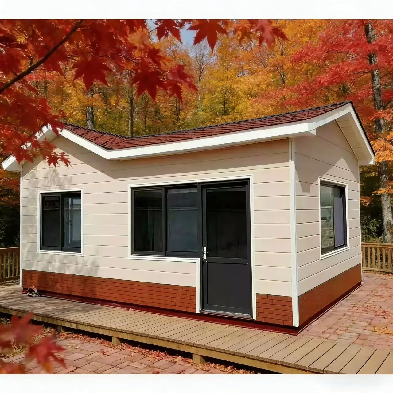 Casa Contenedor Expandible Moderna, Construcción de Doble Ala, Casa Móvil Prefabricada, Habitación para Diseño de Interiores