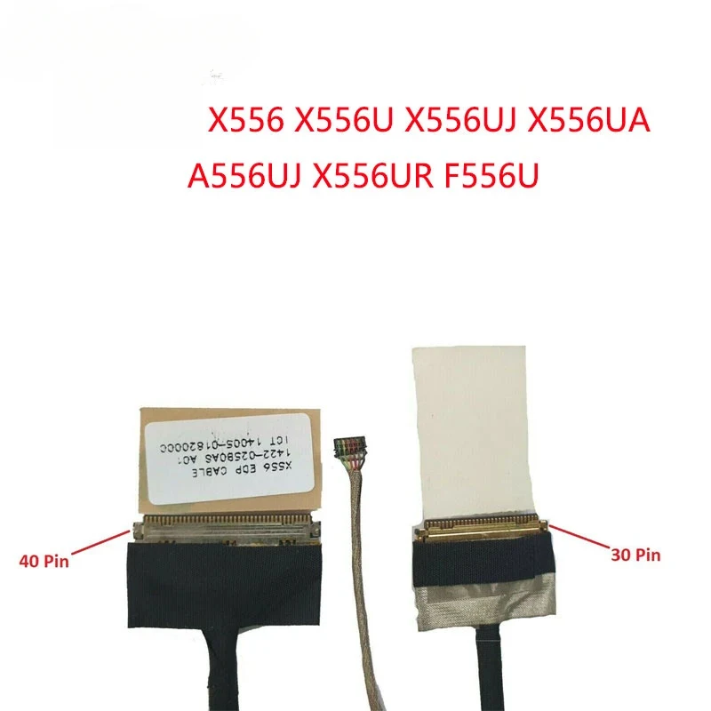 D+New Replacement Laptop EDP LCD Screen Cable 30 PIN For Asus X556 X556U X556UJ X556UA A556UJ X556UR F556U 1422-02590AS